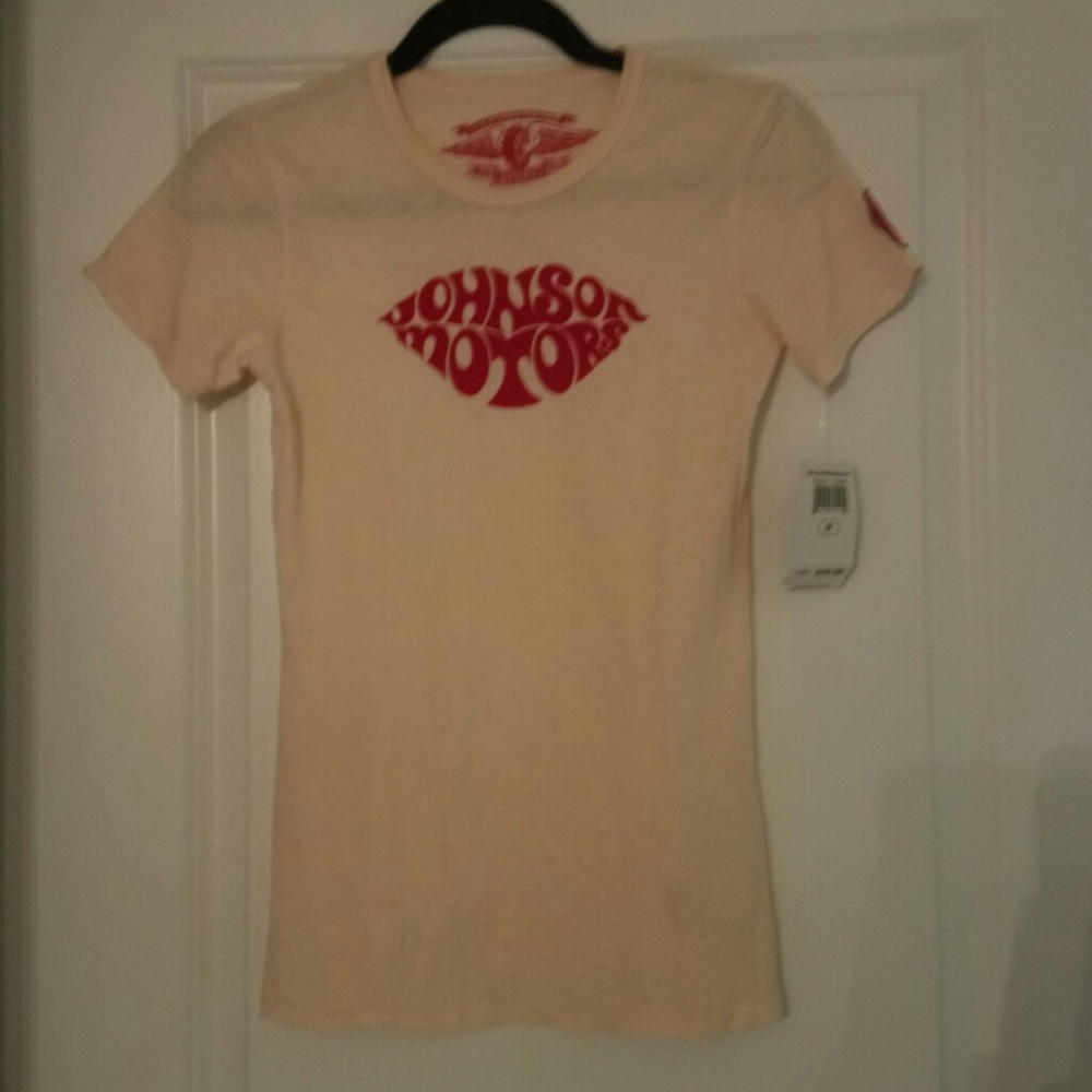 Lucky Brand Johnson Motors vintage rockabilly tee